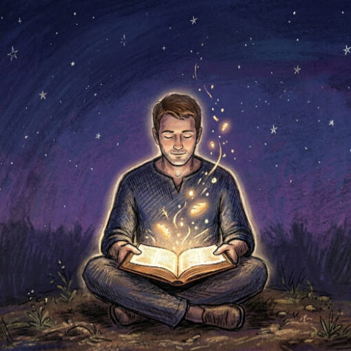 Man Reading Bible