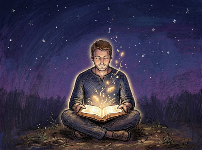 Man Reading Bible