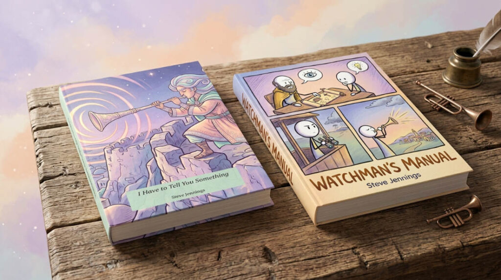 Two books on desk