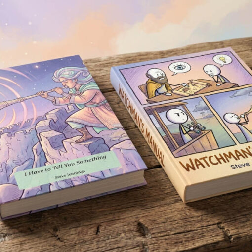 Two books on desk