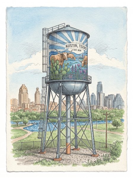 Austin Texas Water Tower