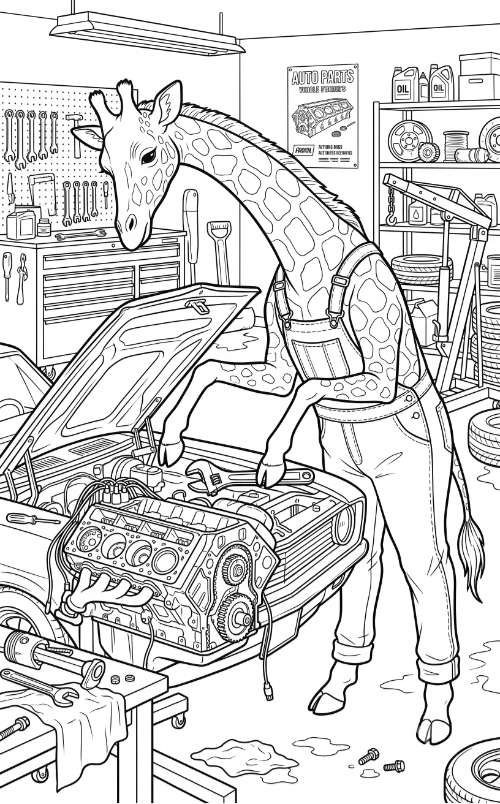 Giraffe Auto Technician