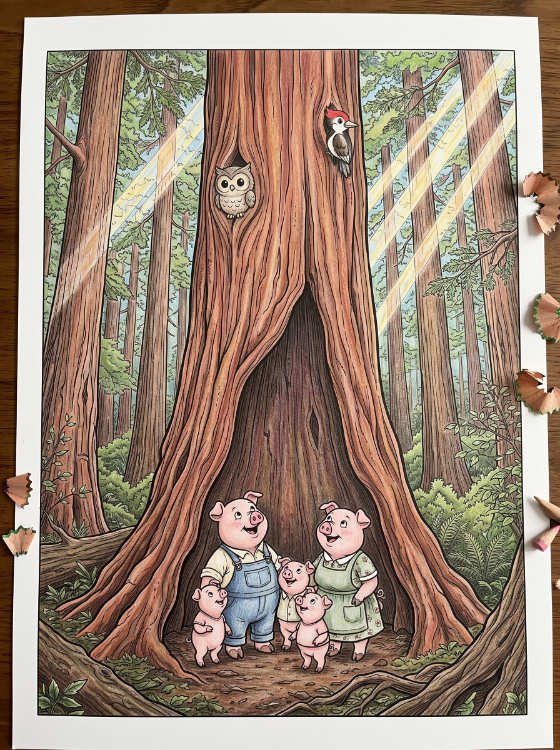 Page 24 hollow tree colored