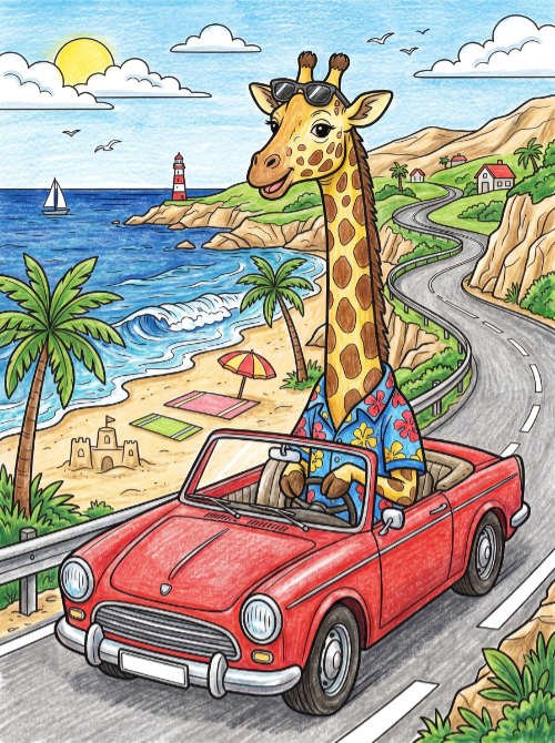 Page colored driving