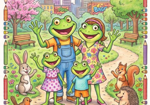 Wacky Frogs: in the City Cover