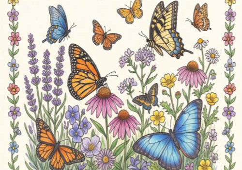 Wings of the Wild Coloring Book Cover