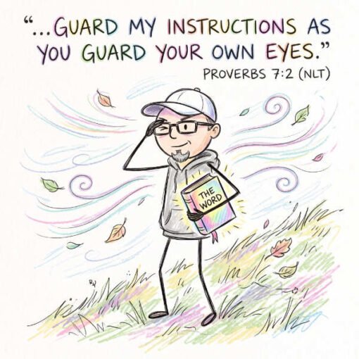 Guard your own eyes Pro. 7:2