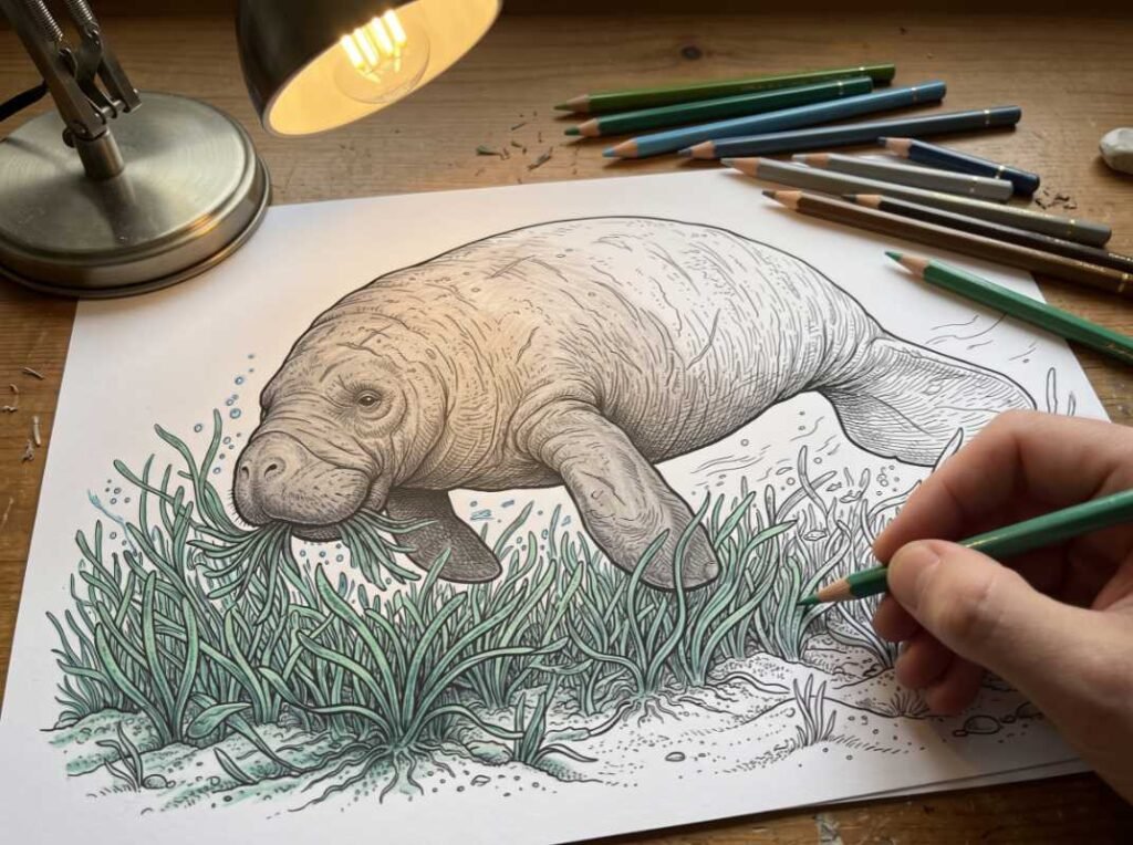 Manatee Grazing